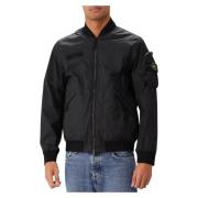 Stone Island Svart Membrana Bomberjacka Black, Herr