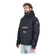 Napapijri Svart Vinter Anorak Rainforest Jacka Black, Herr