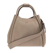 Max Mara Handväska Drummedmarine Beige, Dam