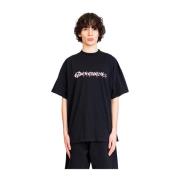 Vetements Svart Reaper Regular T-Shirt Black, Herr