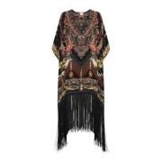 Camilla Fringe Dance Kaftan med Duende Multicolor, Dam