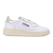 Autry Orm-Skinn Sneakers med Multi-Lager Insatser White, Dam