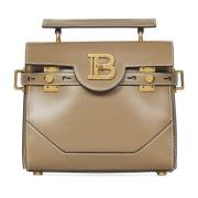 Balmain Brun Läder Toteväska Brown, Dam