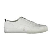 Calvin Klein Sportiga vita sneakers med kontrastdetaljer White, Herr