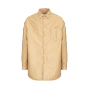 Maison Margiela Beige Bomull Oversized Skjorta Beige, Herr