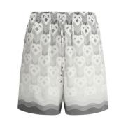 Casablanca Logodetalj Siden Dragsko Shorts Multicolor, Herr