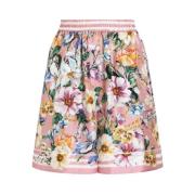 Dolce & Gabbana Rosa shorts med resår i midjan och rörkant Pink, Dam