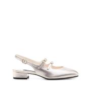 Carel Silver Pumps för Moderna Kvinnor White, Dam