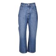 Victoria Beckham Bomulls Jeans Blue, Dam