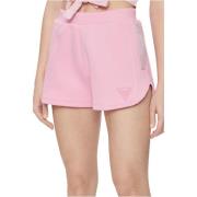 Guess Sequin Shorts - Rosa Patcharbetad Strass Pink, Dam