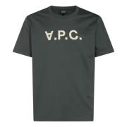 A.p.c. Bomull T-shirt med Designers kod Green, Herr