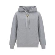 Valentino Jersey Zippad Hoodie Gray, Herr