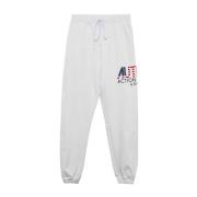 Autry Bomullsfleece Sweatpants med Justerbar Midja White, Herr