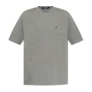 Dolce & Gabbana T-shirt med logotyp applikation Gray, Herr