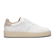 Hogan Sneakers med nitar i läder White, Dam