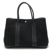 Hermès Vintage Pre-owned Canvas handvskor Black, Dam