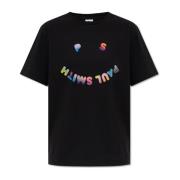 PS By Paul Smith T-shirt med tryckt logotyp Black, Dam