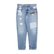 Amish Denim Jeans med fickor fram och bak Blue, Herr