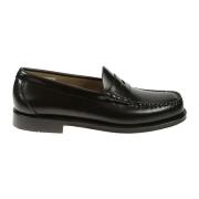 G.h. Bass & Co. Brun Läder Herr Loafers Skor Black, Herr