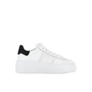 Hogan Läder Sneakers med H-Stripes White, Dam