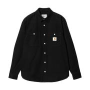 Carhartt Wip Svart långärmad Clink skjorta Black, Herr