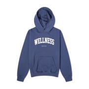 Sporty & Rich Marinblå Ivy Hoodie för Wellness Blue, Dam