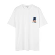 JW Anderson Vit Logotyp T-shirt White, Herr