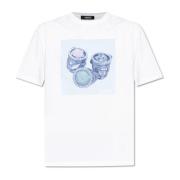 Versace T-shirt med färgglatt tryck White, Herr