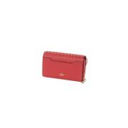 Valentino Röd Rockstud Läder Plånbok Red, Unisex