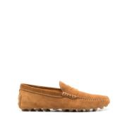 Tod's Brun Läder Penny Slot Sandaler Brown, Herr