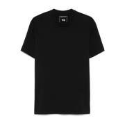 Y-3 Svart Logo Print Crew Neck T-shirt Black, Unisex