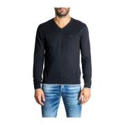 Armani Exchange T-shirt i svart bomulls-kashmirblandning Black, Herr