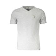 Aeronautica Militare Grå Bomull Yttre T-shirt med Logotyp Gray, Herr