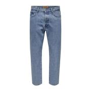 Only & Sons Casual Herrbyxor Blue, Herr