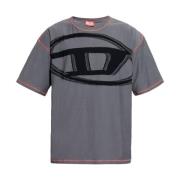 Diesel Herr T-Shirts & Polos i Grigio Gray, Herr