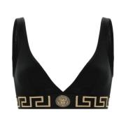 Versace Svart Triangel Bomull Stretchunderkläder Black, Dam