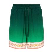 Casablanca Silke Dragsko Shorts Green, Herr