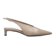 Jil Sander Stiliga Slingback Skor Beige, Dam