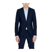 Antony Morato Blå Polyester Kostym Jacka Kollektion Blue, Herr