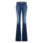 Dsquared2 Mörkblå Faded Jeans Kvinnor Blue, Dam