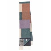 Paul Smith Multifärgad Patch Ullhalsduk Multicolor, Unisex