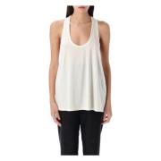 Tom Ford Off White Fluid Tank Top White, Dam