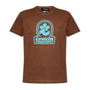 Dsquared2 T-shirt med tryck Brown, Dam