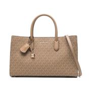 Michael Kors Beige Shopper Väska för Kvinnor Beige, Dam