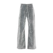 Casablanca Sammetseffekt Jeans Grå Aw24 Gray, Herr