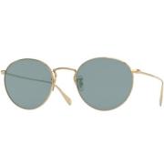 Oliver Peoples Retro Rund Metallram Solglasögon Yellow, Unisex