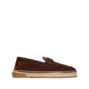 Valentino Garavani Bruna Mocka Espadriller med VLogo Signature Brown, ...