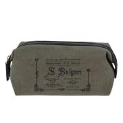 Bvlgari Vintage Pre-owned Canvas necessrer Gray, Dam