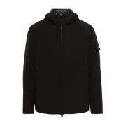 Stone Island Svarta Rockar för Män Black, Herr