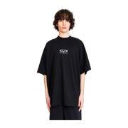 Vetements Oversized Logo T-shirt Svart/Vit Black, Herr